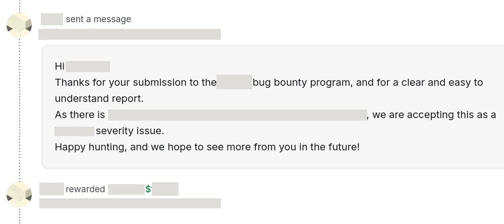 Bounty Reward